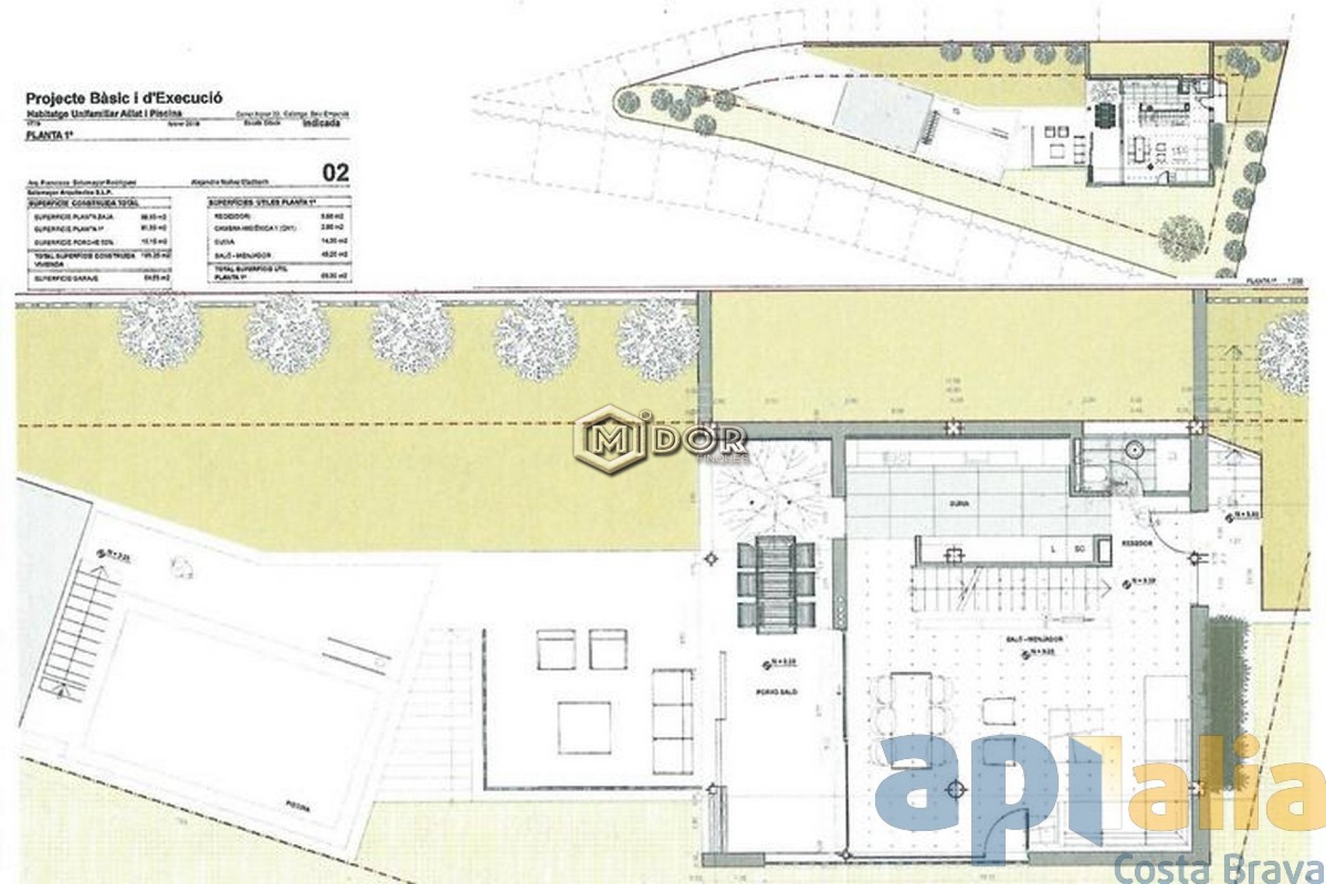 Parcel·la amb fantàstiques vistes al mar + projecte per construir una casa unifamiliar
