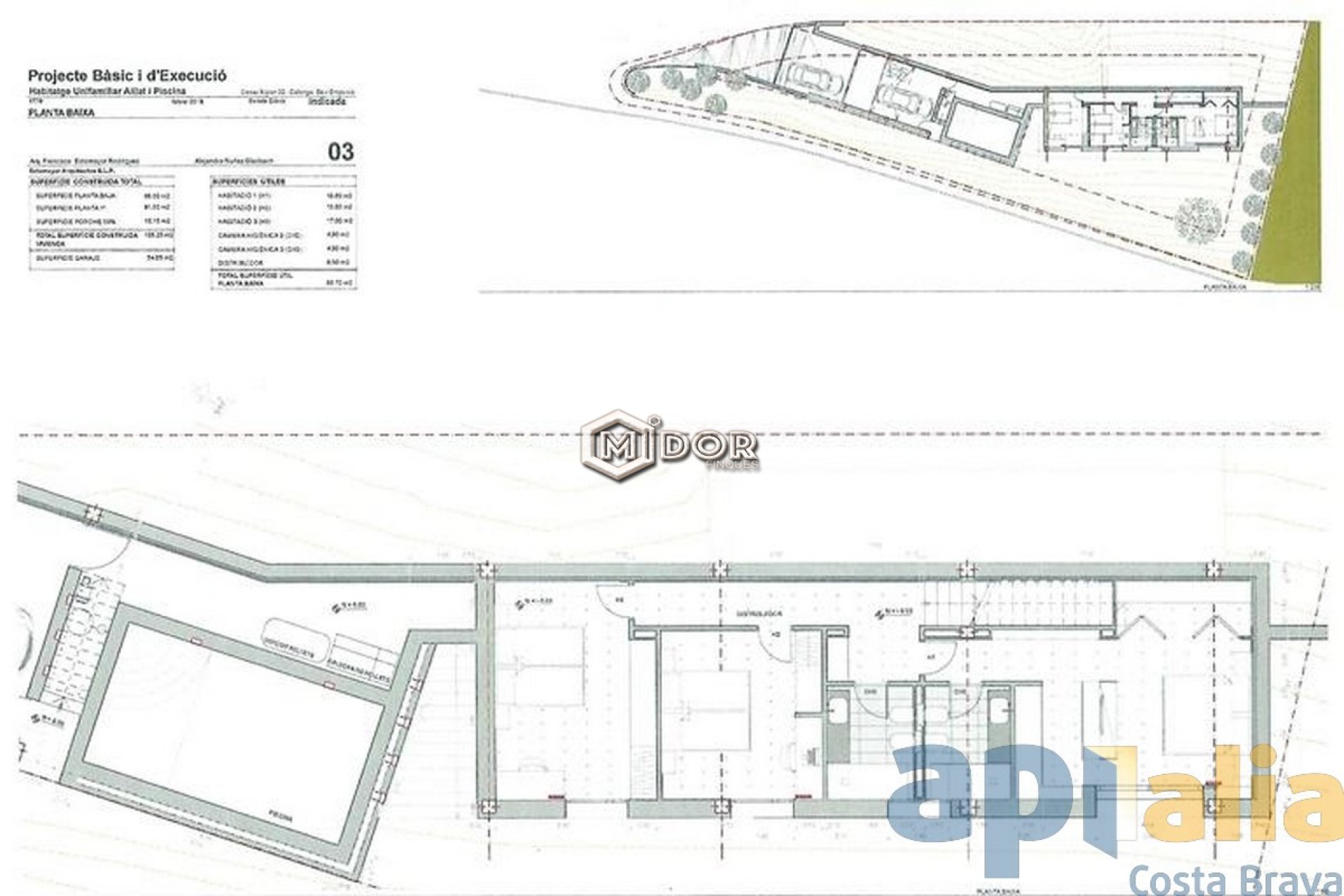 Parcel·la amb fantàstiques vistes al mar + projecte per construir una casa unifamiliar