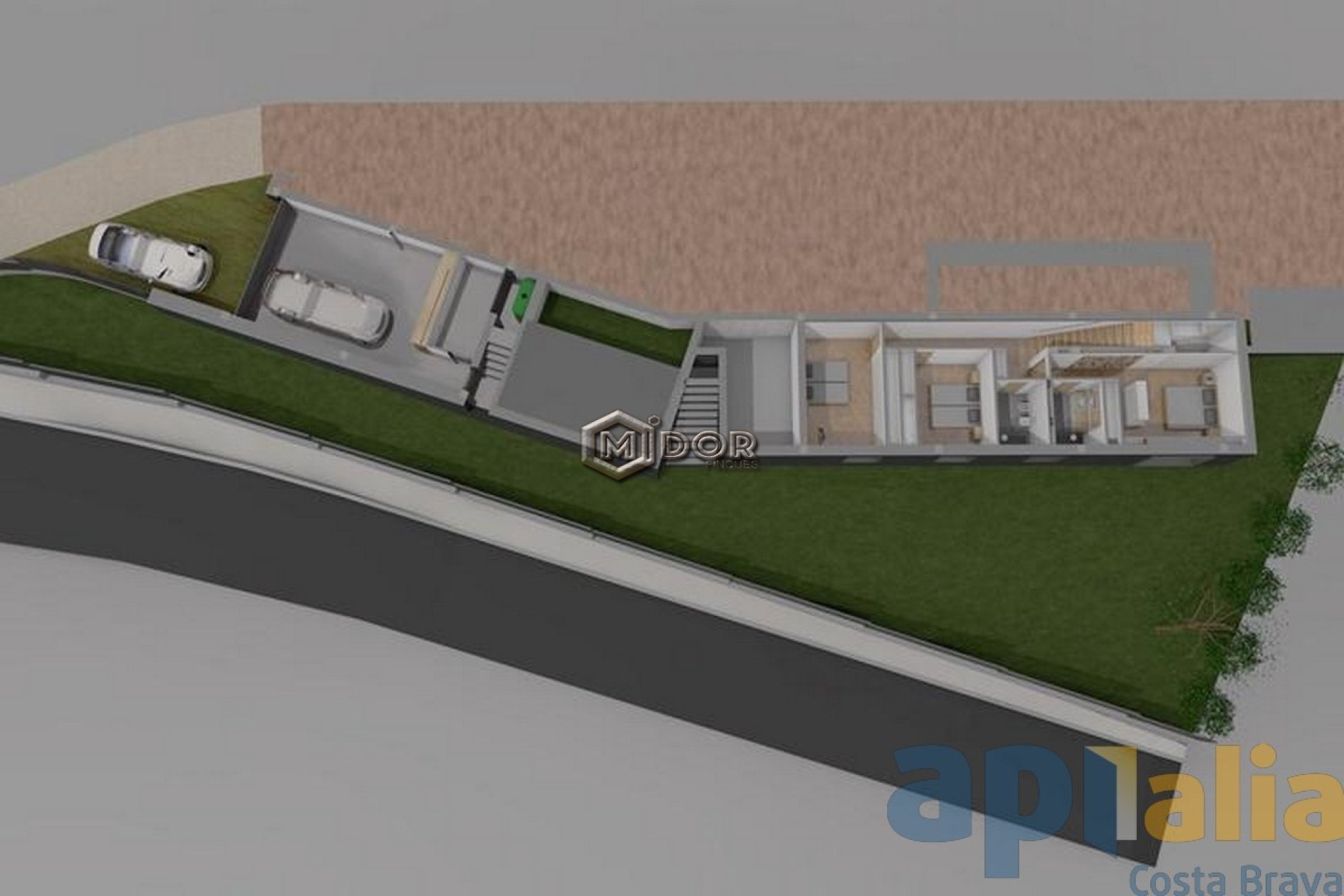 Parcel·la amb fantàstiques vistes al mar + projecte per construir una casa unifamiliar