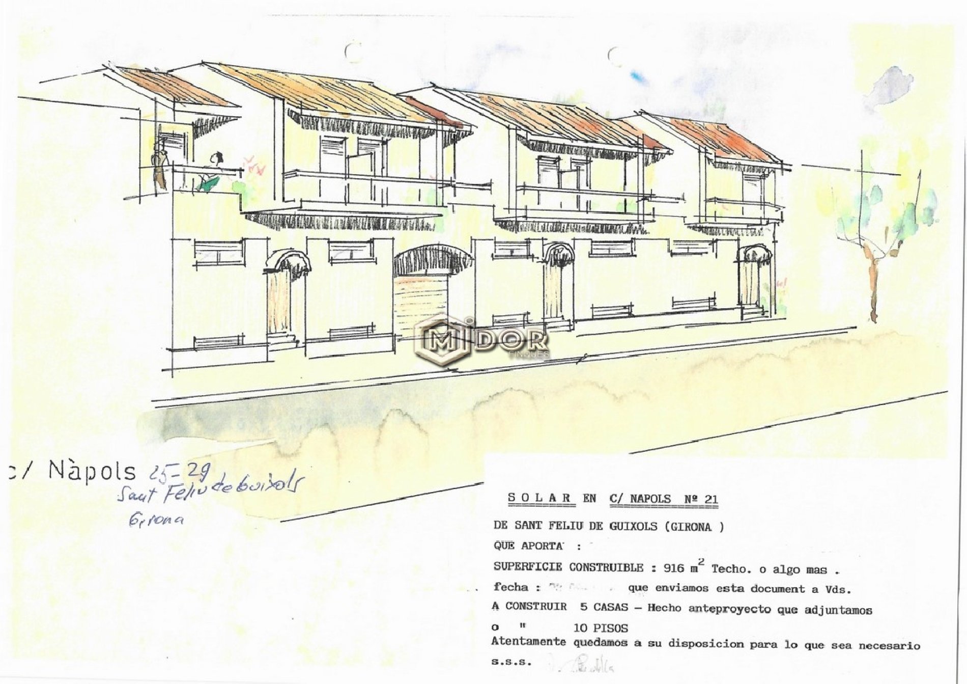 PARCEL·LA EDIFICABLE A VOLTA AMETLLER ST. FELIU DE GUIXOLS