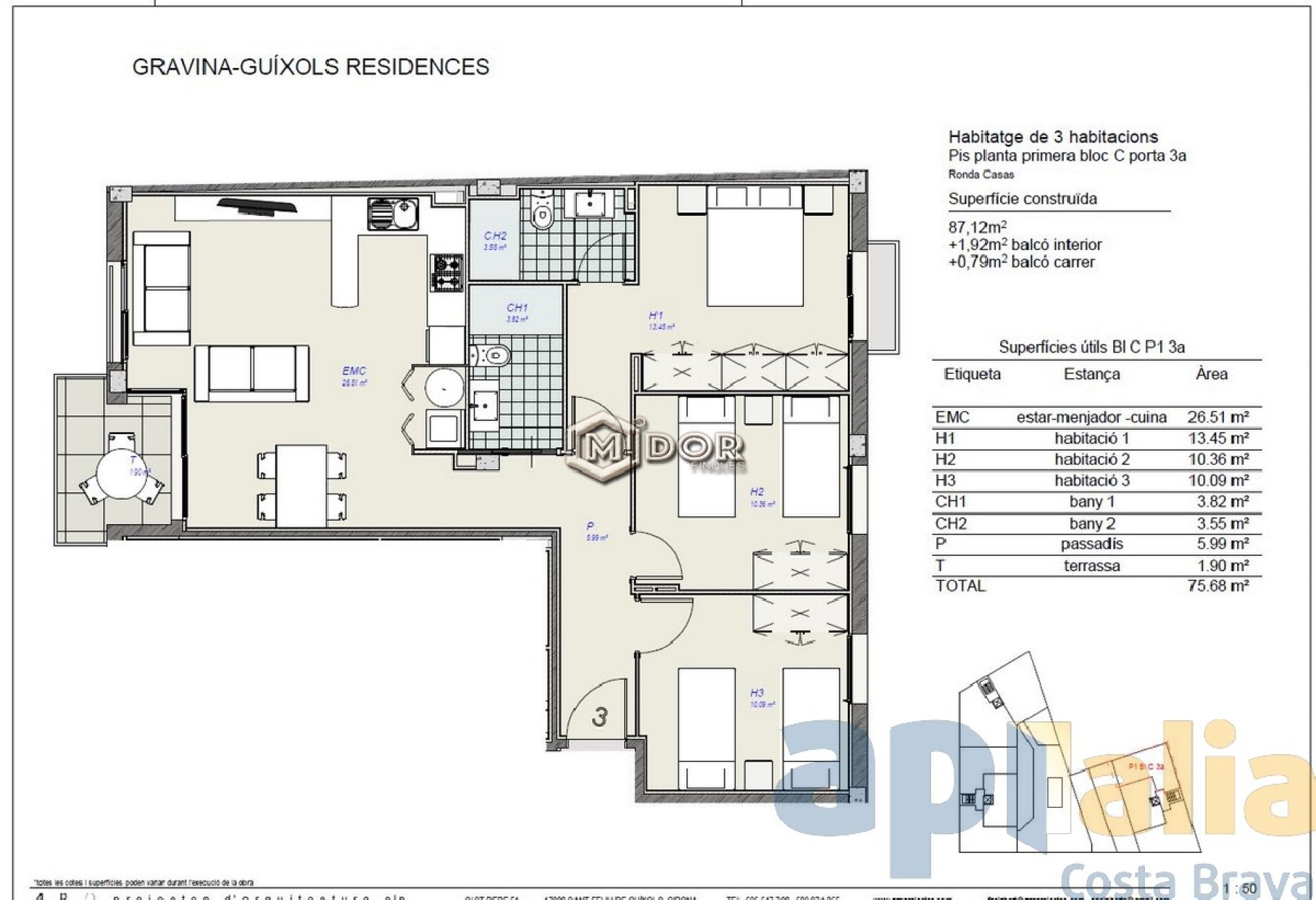 OBRA NOVA GRAVINA-GUIXOLS RESIDENCES