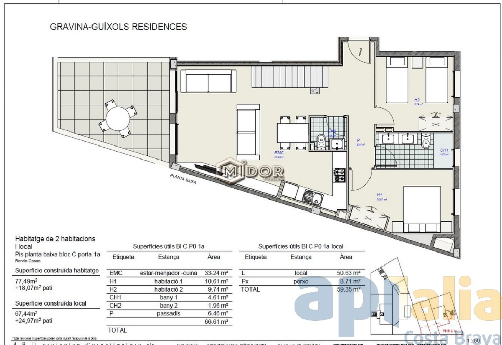 OBRA NOVA GRAVINA-GUIXOLS RESIDENCES