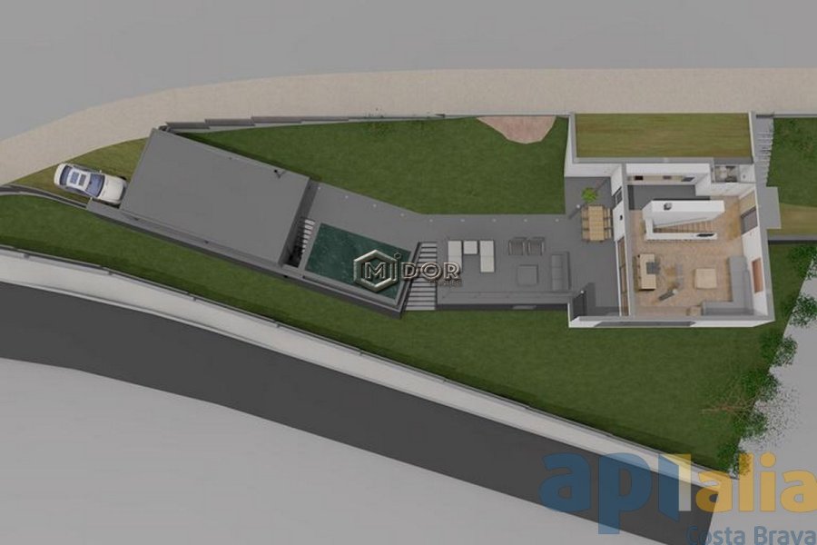 Parcel·la amb fantàstiques vistes al mar + projecte per construir una casa unifamiliar