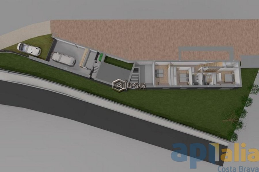 Parcel·la amb fantàstiques vistes al mar + projecte per construir una casa unifamiliar