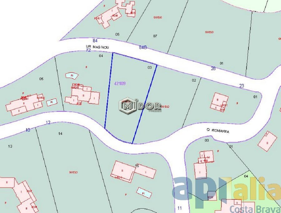 PARCEL-LA EN VENDA A MASNOU (CASTELL-PLATJA D'ARO)