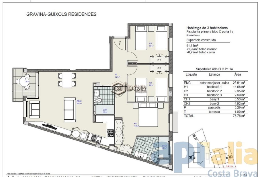 OBRA NOVA GRAVINA-GUIXOLS RESIDENCES